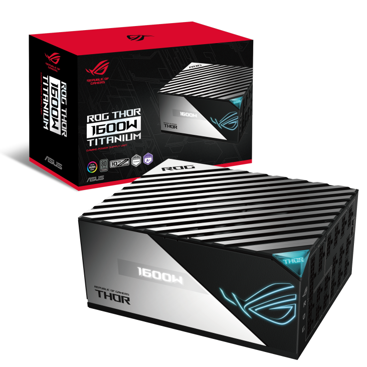一剑装机-华硕 ROG 雷神二代 额定1600W 白金全模组 电源 黑 华硕 ROG 雷神二代 额定1600W 白金全模组 电源 黑 PCIE5.0